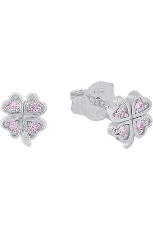 Prinzessin Lillifee Paar Ohrstecker »Kleeblatt, 2037942«, mit Zirkonia (synth.)