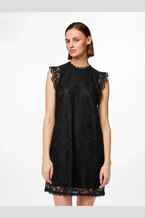 Pieces® Spitzenkleid »PCOLLINE SL LACE DRESS NOOS«