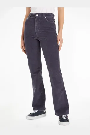 Tommy Hilfiger Schlaghose »TJW SYLVIA HR FLARE WASHED CORD«, in dem Trendmaterial Cord