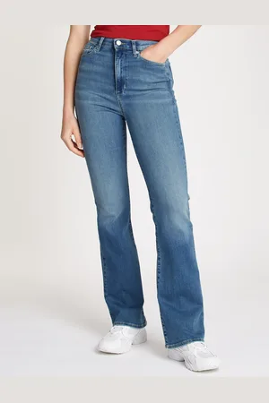Tommy Hilfiger Schlagjeans » SYLVIA - High waist - Flared Denim Jeans«, mit Logostickereien und Nieten