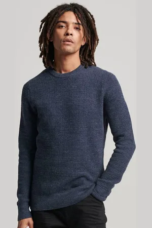 Superdry Strickpullover »TEXTURED CREW KNIT JUMPER«, mit strukturiertem Waffelstrickmuster