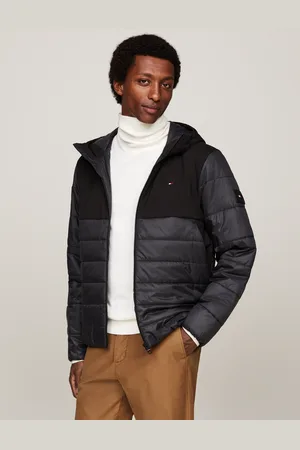 Tommy Hilfiger Steppjacke »CL MIXED MEDIA HOODED JACKET«, mit Kapuze