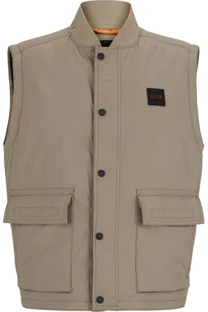 HUGO BOSS Kurzweste »Ocomo1-W«, mit Markenlabel