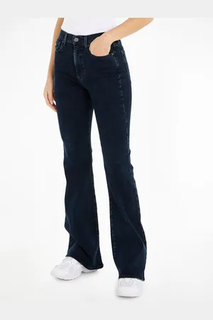 Tommy Hilfiger Schlagjeans » SYLVIA - High waist - Flared Denim Jeans«, mit Logostickereien und Nieten