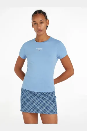 Tommy Hilfiger Rundhalsshirt »TJW SLIM ESSENTIAL LOGO 1 SS EXT«, mit Logoschriftzug, Rundhals