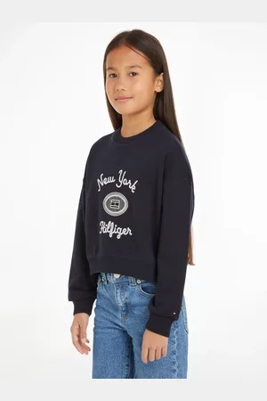 Tommy Hilfiger Langarmshirt »HILFIGER NY EMBROIDERED CREWNECK«, Kinder bis 16 Jahre mit Logostickerei