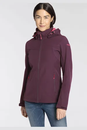 Icepeak Softshelljacke »D SOFTSHELLJACKE BRENHAM«, mit Kapuze, mit hohem Stehkragen