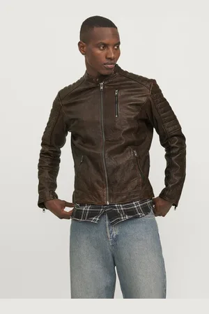 JACK & JONES Lederjacke »JJERICHARD LEATHER JACKET NOOS«