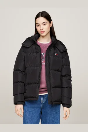 Tommy Hilfiger Steppjacke »TJW ALASKA PUFFER EXT«, mit Kapuze, mit Logostickereien