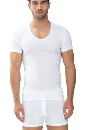 Mey V-Shirt »CASUAL COTTON (K)«, Elastische Hals und Armabschlüsse