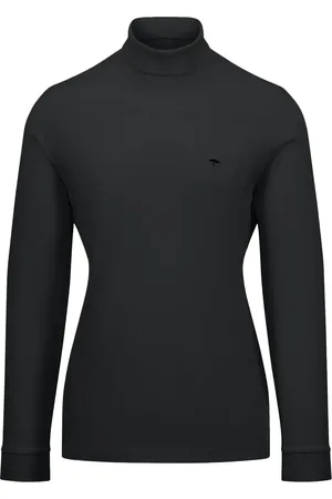 Fynch-Hatton Rollkragenshirt, mit Logo-Bestickung an der Brust