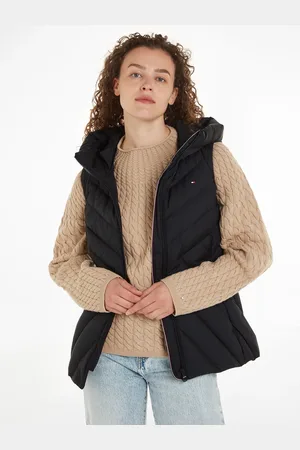 Tommy Hilfiger Steppweste »CHEVRON MW PADDED VEST«, mit mittelstarker Wattierung und Markenlabel