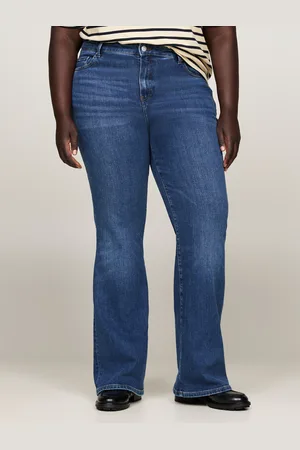 Tommy Hilfiger Bootcut-Jeans »CRV BOOTCUT RW CLER«, Große Größen in Stoned Washed Optik