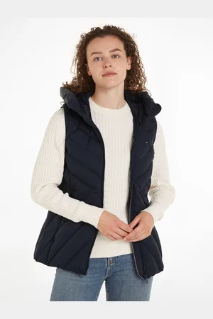 Tommy Hilfiger Steppweste »CHEVRON MW PADDED VEST«, mit mittelstarker Wattierung und Markenlabel
