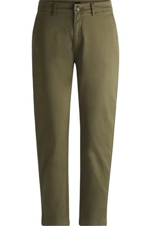 HUGO BOSS Webhose »C_Tachini2-D«, mit Leder-Brandlabel am hinteren Bundabschluss