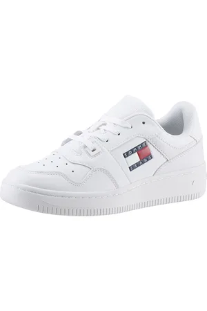 Tommy Hilfiger Plateausneaker »TJW RETRO BASKET ESS«, Freizeitschuh, Halbschuh, Schnürschuh mit seitlicher Logoflagge