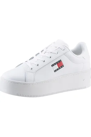 Tommy Hilfiger Plateausneaker »TJW FLATFORM ESS«, Freizeitschuh, Halbschuh, Schnürschuh mit gepolstertem Schaftrand