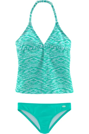 Venice Beach Tankini, verstellbare Träger, unifarbene Hose