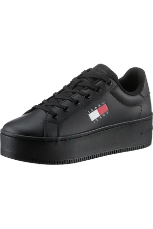 Tommy Hilfiger Plateausneaker »TJW FLATFORM ESS«, Freizeitschuh, Halbschuh, Schnürschuh mit gepolstertem Schaftrand