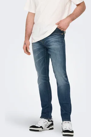 Only & Sons Slim-fit-Jeans »OS ONSLOOM SLIM BLUE GREY 40«, mit Destroyed Effekt