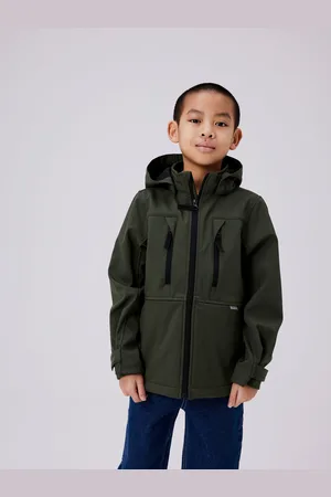 NAME IT Outdoorjacke »NKNALFA08 SOFTSHELL JACKET SPORT FO NOOS«, mit Kapuze