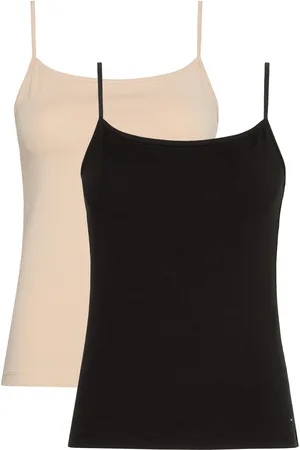 Tommy Hilfiger Spaghettitop »2 PACK CAMI«, (Packung, 2er), mit Logostickerei