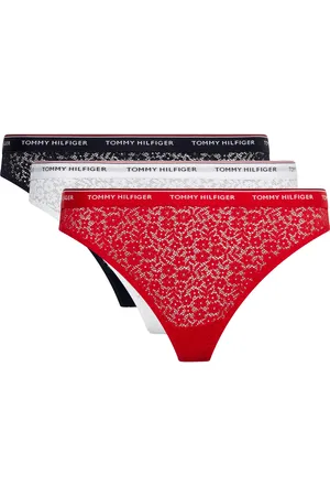 Tommy Hilfiger Slip »3 PACK THONG LACE (EXT SIZES)«, (Packung, 3er-Pack), mit Tommy Hilfiger Logobund