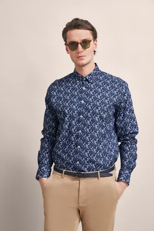 Bugatti Langarmhemd, mit floralem Print