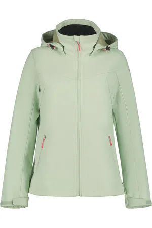 Icepeak Softshelljacke »D SOFTSHELLJACKE BRENHAM«, mit Kapuze, mit hohem Stehkragen