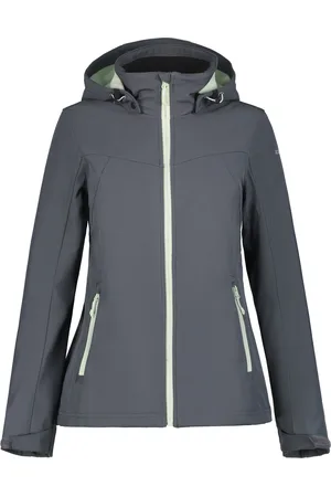 Icepeak Softshelljacke »D SOFTSHELLJACKE BRENHAM«, mit Kapuze, mit hohem Stehkragen