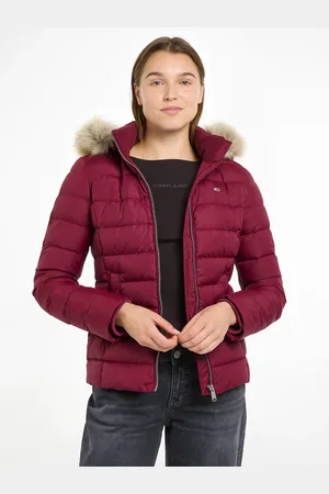 Tommy Hilfiger Steppjacke »TJW BASIC HOODED DOWN JACKET EXT«, mit Kapuze, mit Logostickerei