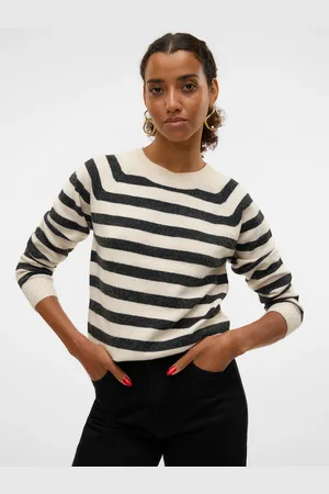 VERO MODA Rundhalspullover »VMDOFFY LS O-NECK BLOUSE GA NOOS«