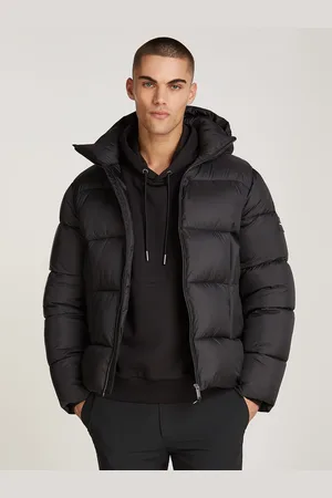 Calvin Klein Outdoorjacke »HOODED QUILT PUFFER MW«, mit Kapuze, mit Logopatch
