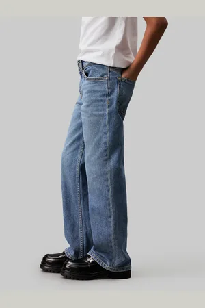 Calvin Klein Straight-Jeans »HR WIDE LEG AUTH BLUE DENIM«, für Kinder bis 16 Jahre