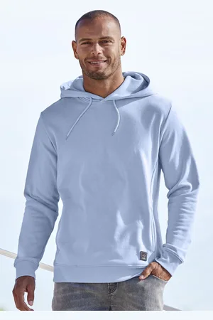 john devin Hoodie, Langarm, Sweatshirt mit Rundhals und Kapuze, Baumwollmischung