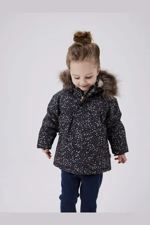 NAME IT Outdoorjacke »NMFSNOW05 JACKET AOP FO NOOS«, mit Kapuze