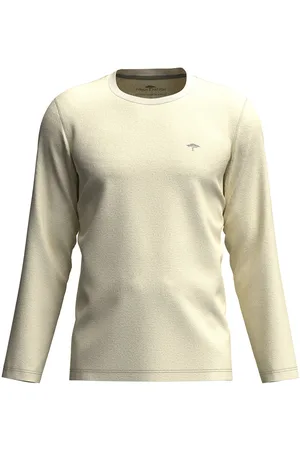 Fynch-Hatton Langarmshirt, mit Logo-Bestickung auf der Brust