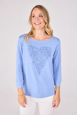 Lieblingsstück Rundhalsshirt »CallidaL«, mit Herzmotiv