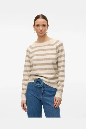 VERO MODA Rundhalspullover »VMDOFFY LS O-NECK BLOUSE GA NOOS«