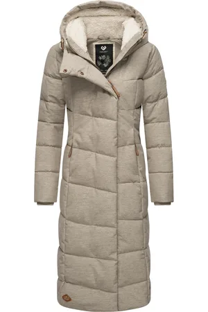 Ragwear Wintermantel »Wintermantel Pavla Long«, extralanger Winterparka mit Teddyfutter und Kapuze