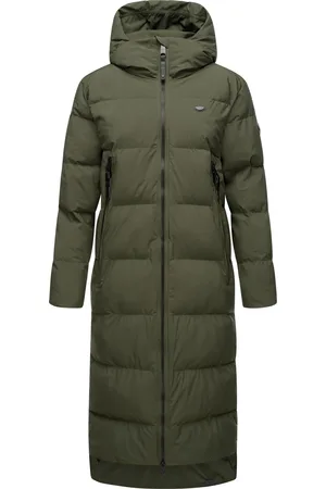 Ragwear Wintermantel »Wintermantel Patrise«, Extralanger Damen Winter Steppmantel mit Gehschlitzen