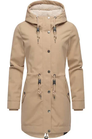 Ragwear Parka »Kurzmantel Canny Canvas«, mit Kapuze, Wasserdichter Damen Wintermantel mit Kapuze