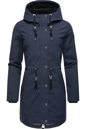 Ragwear Parka »Kurzmantel Canny Canvas«, mit Kapuze, Wasserdichter Damen Wintermantel mit Kapuze