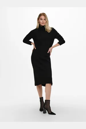 ONLY Strickkleid »ONLBRANDIE L/S ROLL NECK DRESS«