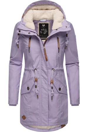 Ragwear Wintermantel »Wintermantel Elsie«, stylischer Winterparka mit Kapuze und Teddyfleece