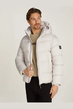 Calvin Klein Outdoorjacke »HOODED QUILT PUFFER MW«, mit Kapuze, mit Logopatch
