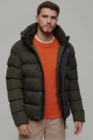 Superdry Steppjacke »HOODED MICROFIBRE SPORT PUFFER«, mit Kapuze