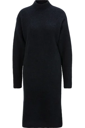 HUGO BOSS Strickkleid »C_Fagdassy«, mit Stehkragen