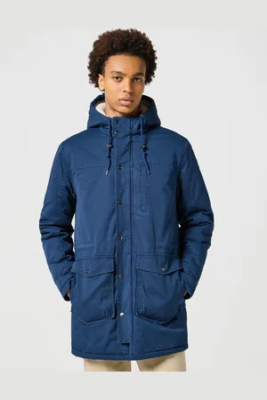 Wrangler Parka »HEAVY PUFFER JACKET«, mit Kapuze, mit Kordelzug