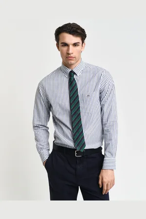 GANT Langarmhemd »REG POPLIN STRIPE SHIRT«, Regular Fit Popeline Hemd mit Streifen